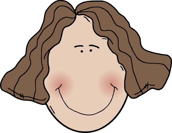 Download Lady Face With Wavy Hair Clip Art Wavy Hair Clipart Png