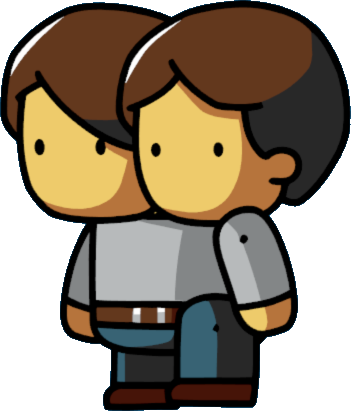 Svg Black And White Download Conjoined Scribblenauts - Scribblenauts People (351x411), Png Download