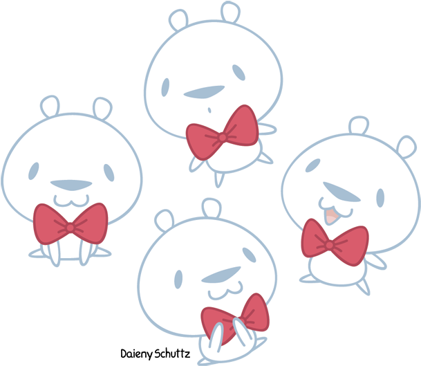 Polar Bear With Bow Tie - Zodiac (650x558), Png Download