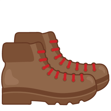 Hiking Boots Svg Scrapbook Cut File Cute Clipart Files - Clip Art Hiking Boot (432x432), Png Download