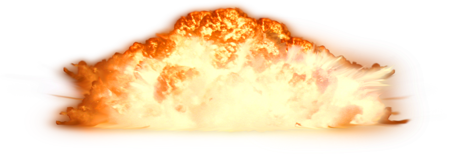 Pyramid By Meow - Explosão Hd Png (1432x490), Png Download