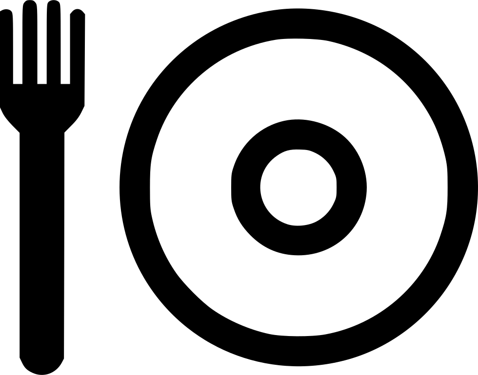 Fork Plate Lunch Menu Cafeteria Eat Eating Comments - Eating (980x770), Png Download