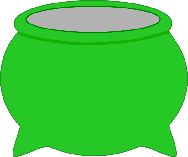 How To Set Use Green Pot Svg Vector (600x501), Png Download