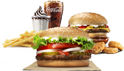 90 Beef Big Value Feed - Burger King Product Png (500x400), Png Download