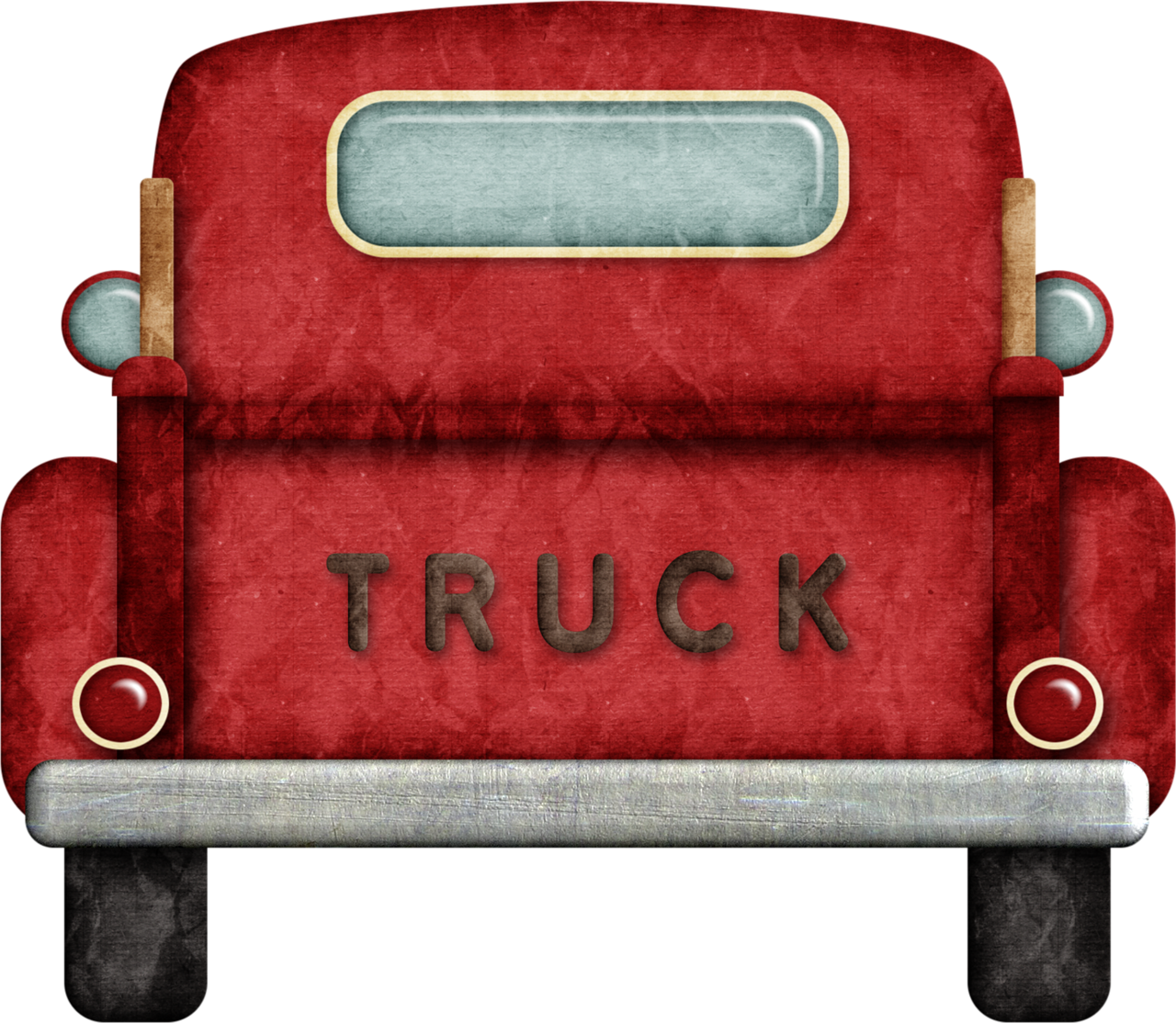 B *✿* Happy Camper - Vintage Truck Clipart Png (1280x1114), Png Download