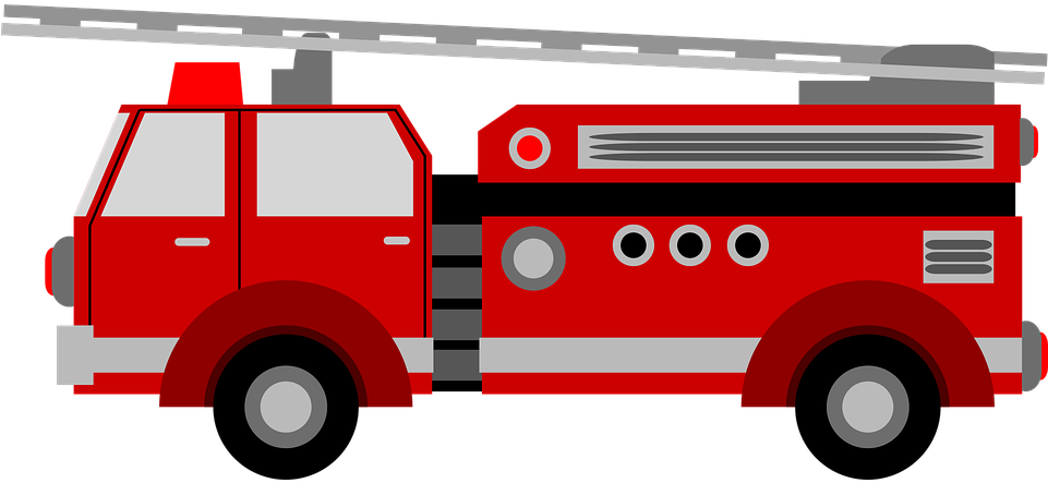 Fire Truck Clipart Transportation Clipart Dalmatian - Fire Truck Transparent Background (680x340), Png Download