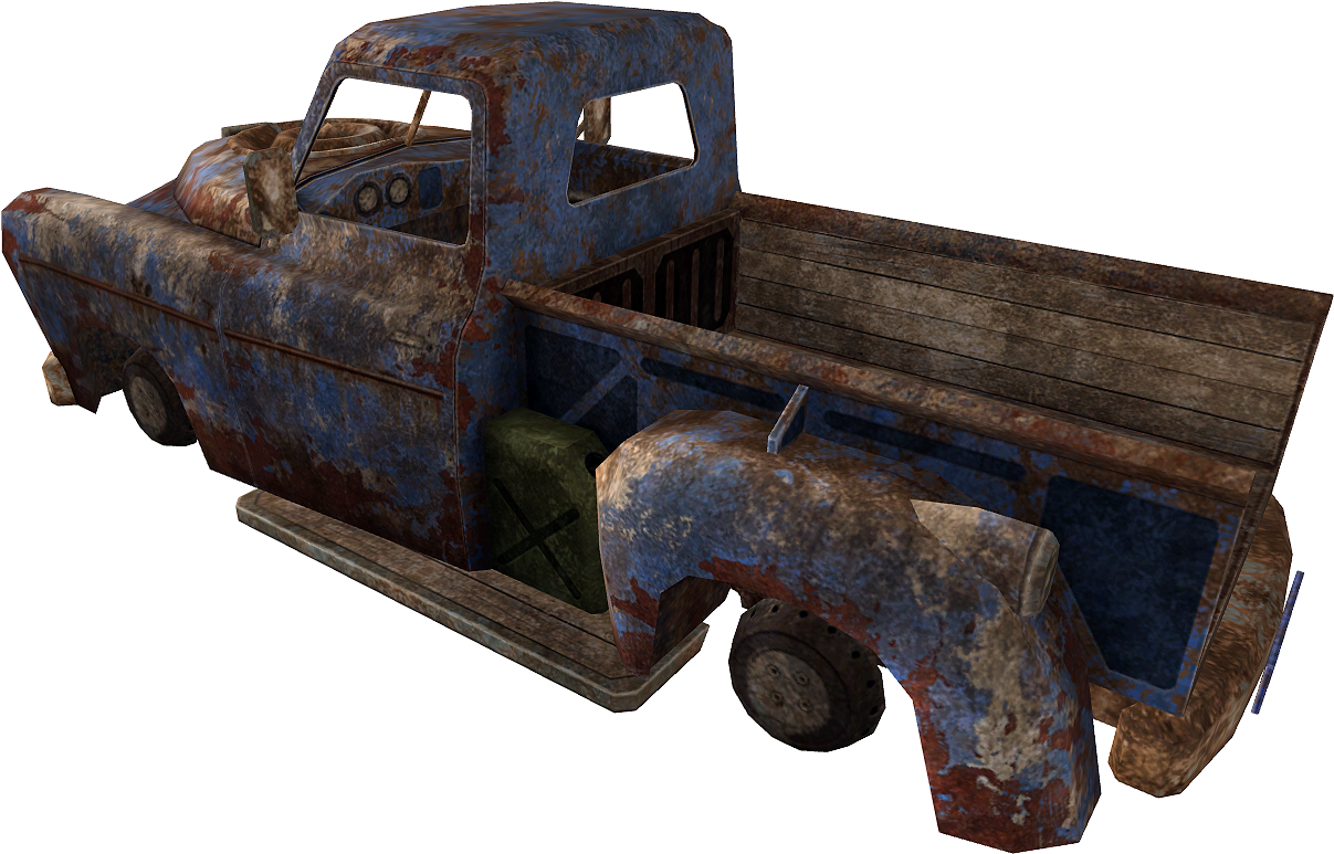 Pick Up Inside - Fallout Pickup Truck (1350x900), Png Download
