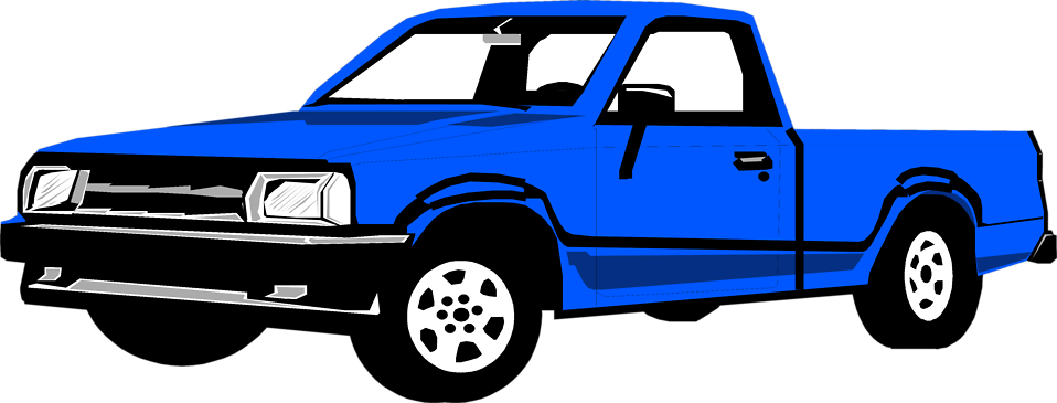 Pickup Truck Pick Up Truck Clipart Clipart Kid 4 Image - Pick Up Truck Clipart Png (958x365), Png Download
