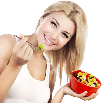 Eating Png Transparent Image - Eating Fruit Transparent Background (400x344), Png Download