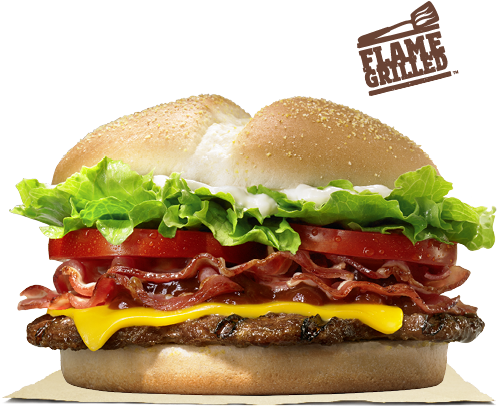 Allergens - Angus Bacon And Cheese Burger King (500x540), Png Download