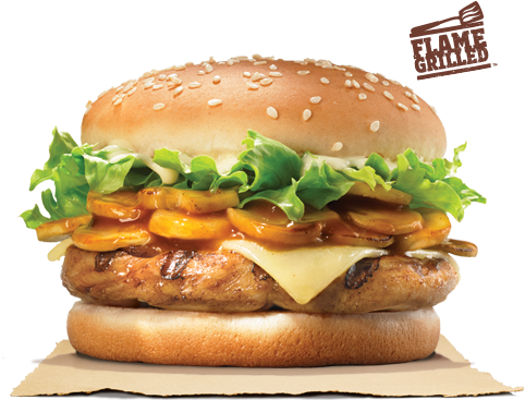Longing For A Chicken Version Of The Bk Mushroom Swiss - Tender Chicken Burger King (500x540), Png Download