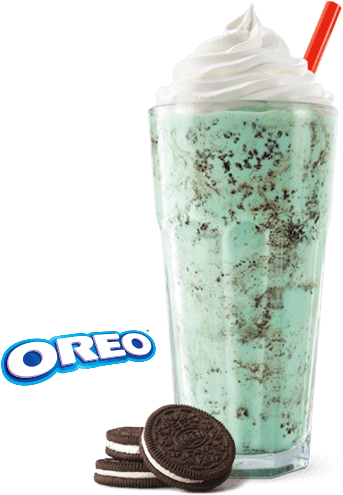 Bk-shake - Mint Oreo Milkshake Burger King (500x540), Png Download