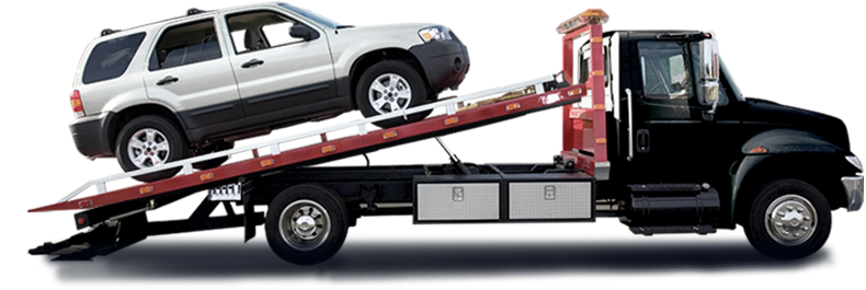 Mack S Towing Suv Ringgold Ga Tow - Car On Tow Truck Png (833x300), Png Download