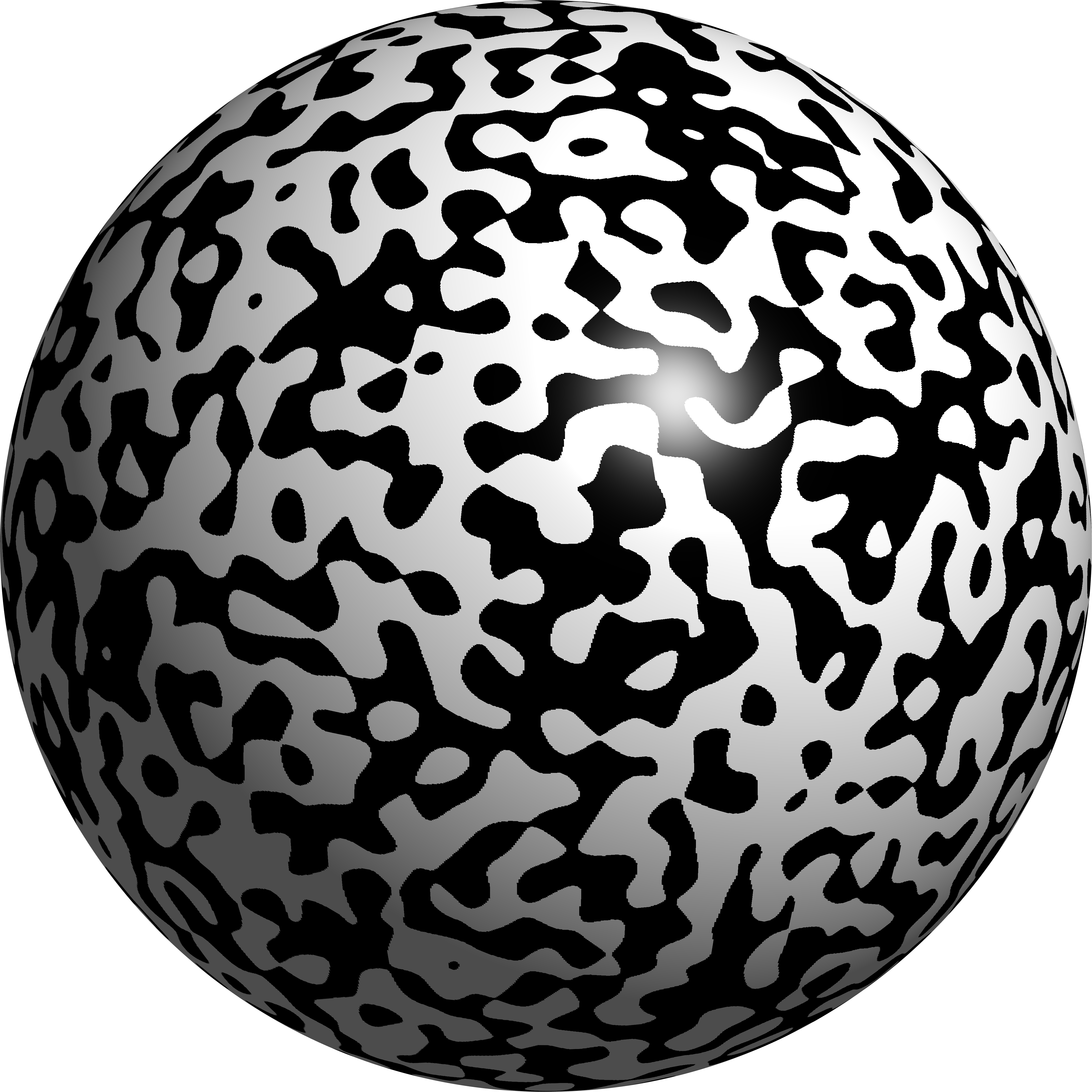 Random Band-limited Function - Sphere (4370x4370), Png Download