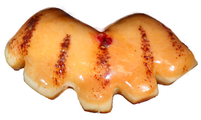 Cherry Bear Claw - Bear Claw Food Png (700x399), Png Download