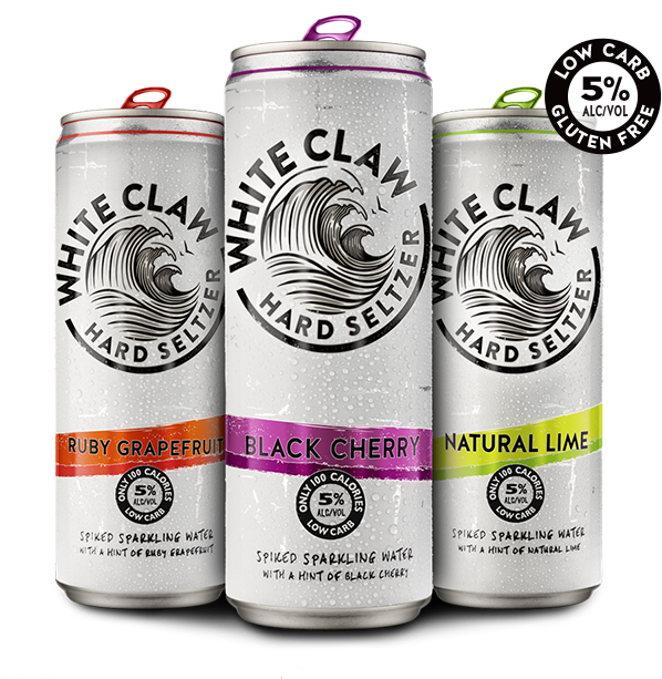 White Claw Hard Seltzer - White Claw Black Cherry Hard Seltzer - 12 Fl Oz Can (600x619), Png Download