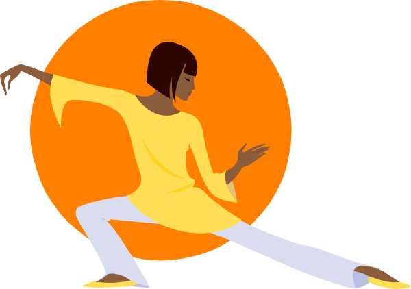 Vector Library Stock Meditation Clipart Cute - Tai Chi Cartoon (600x422), Png Download