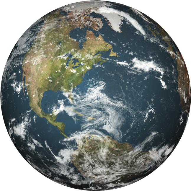 Earth Texture Png Svg Download - 3d Planet Earth Png (1000x1000), Png Download