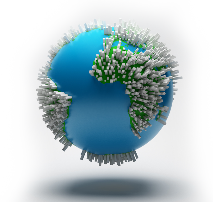 Construction Banner Globe - Salini Impregilo (686x650), Png Download