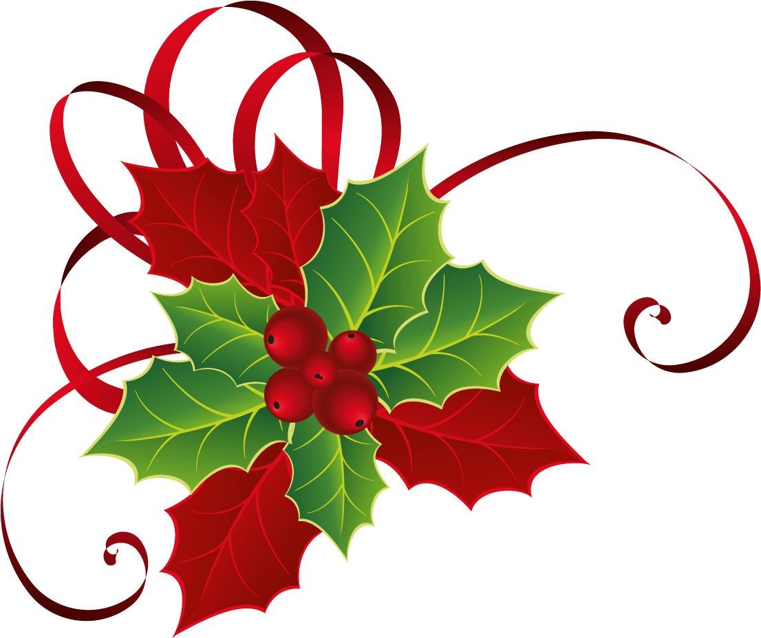 Banner Library Christmas Red Green Png Picture Gallery - Mistletoe Png (1283x947), Png Download