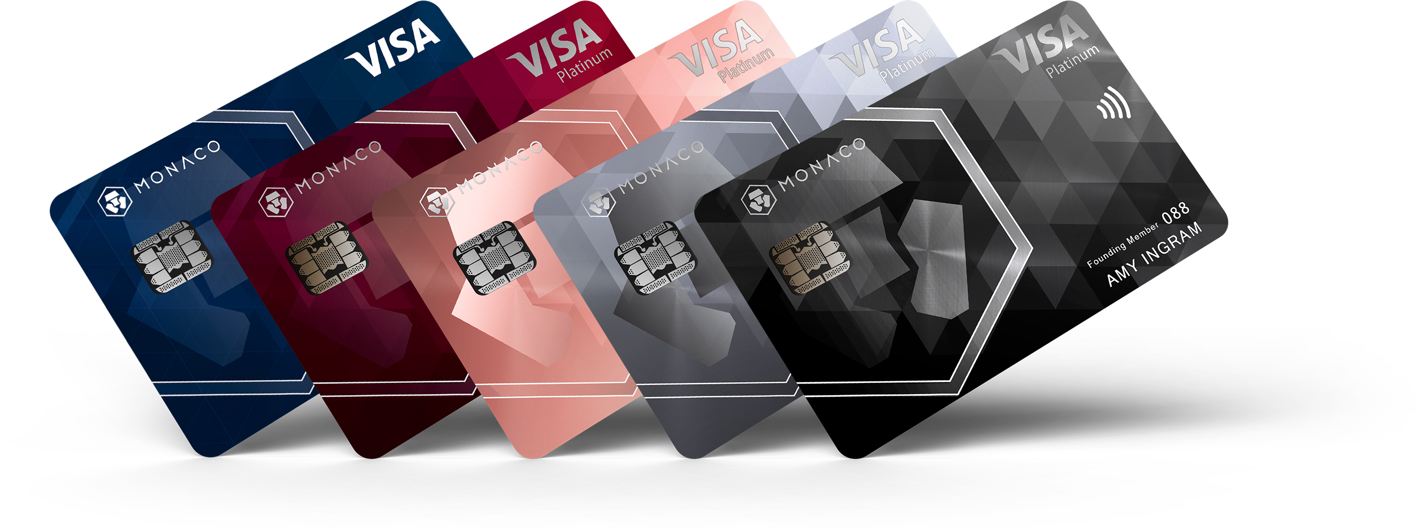 Monaco Cards - Monaco Credit Card (3098x1112), Png Download