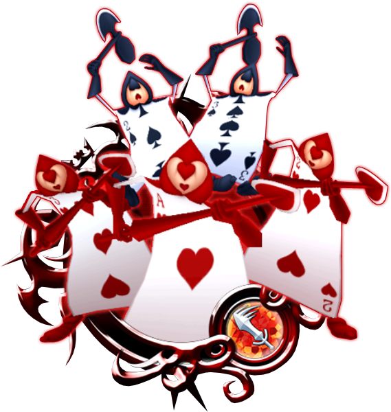 Cards Clipart Alice In Wonderland - Alice In Wonderland Cards Png (599x632), Png Download