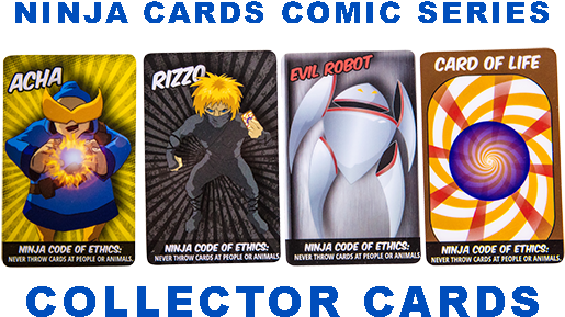 Ninja Cards Comic Series Collector Cards (700x467), Png Download