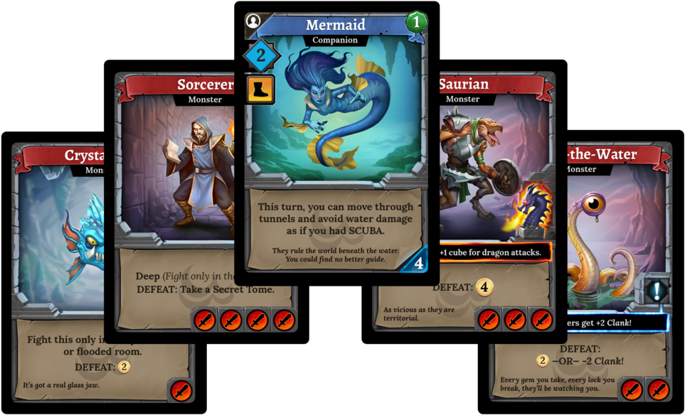 Clank Sunken Treasures Cards - Clank!: Sunken Treasures Expansion (1000x619), Png Download