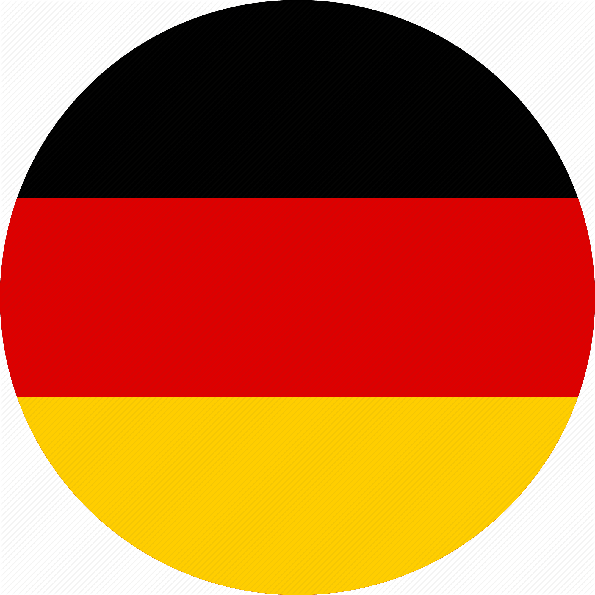 Bc Efferen 1920 E - Germany Flag Icon Flat (2000x2000), Png Download