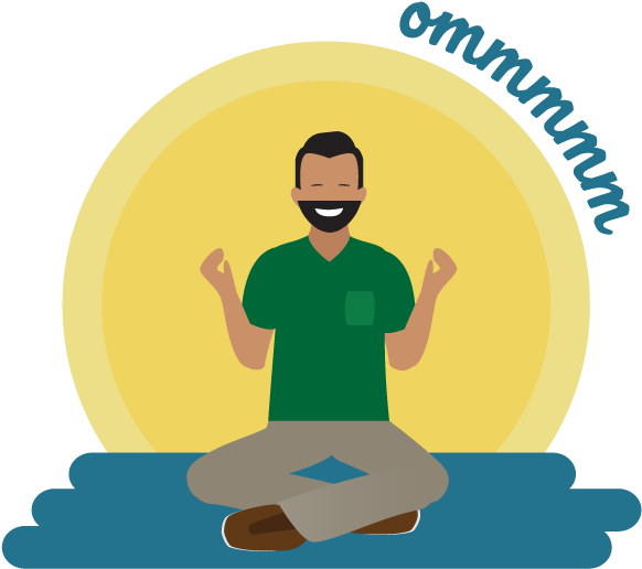 Image Of A Person Meditating, Making The Sound, Ommmmm - Person (972x584), Png Download