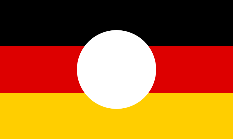 800px-flag Of East Germany With Cut Out Emblem - East German Flag Logo (800x480), Png Download