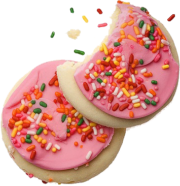 Mine Food Pink Sweet Cookie Png Transparent Yebbi - Transparent Food (400x437), Png Download