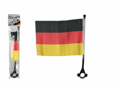 Germany Flag At Bar Bicycles Ca - Skull Flag For Bikes (400x400), Png Download