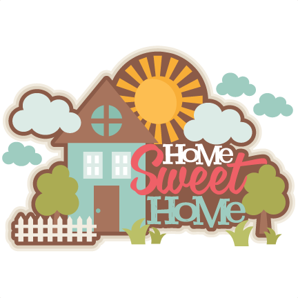 Home Sweet Home Title Svg Scrapbook Cut File Cute Clipart - Clip Art Home Sweet Home (432x432), Png Download