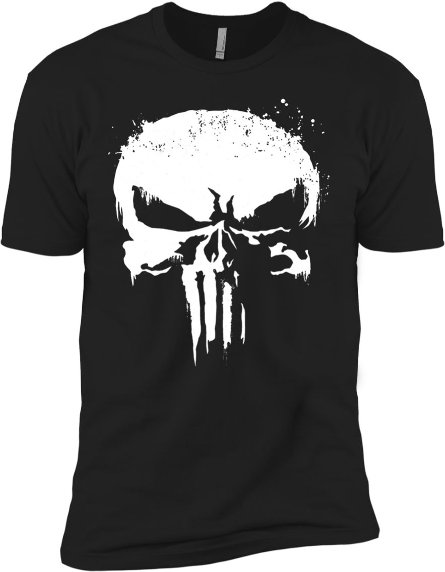 Marvel Punisher White Paint Splatter Skull Graphic - Bad Wolves Shirt (1155x1155), Png Download