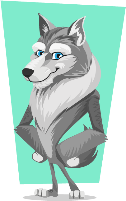Wolf Clipart Adorable - Cute Wolves Clipart (510x735), Png Download