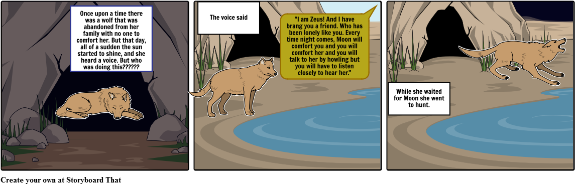 Why The Wolf Howls At The Moon - Cartoon (1164x385), Png Download