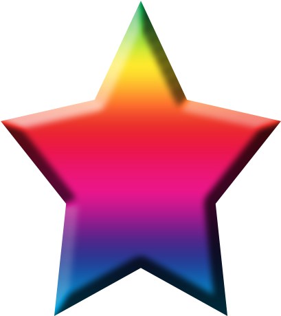 Beautiful Png Background Transparent Rainbow Star Transparent - Illustration (457x480), Png Download