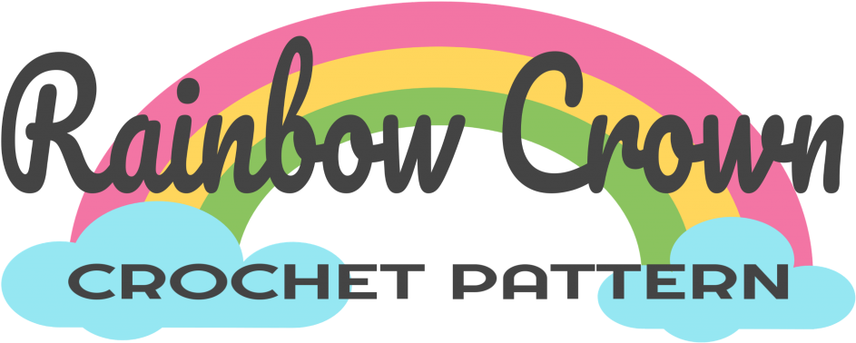 Rainbow Crown Crochet Pattern - Crochet (1024x420), Png Download