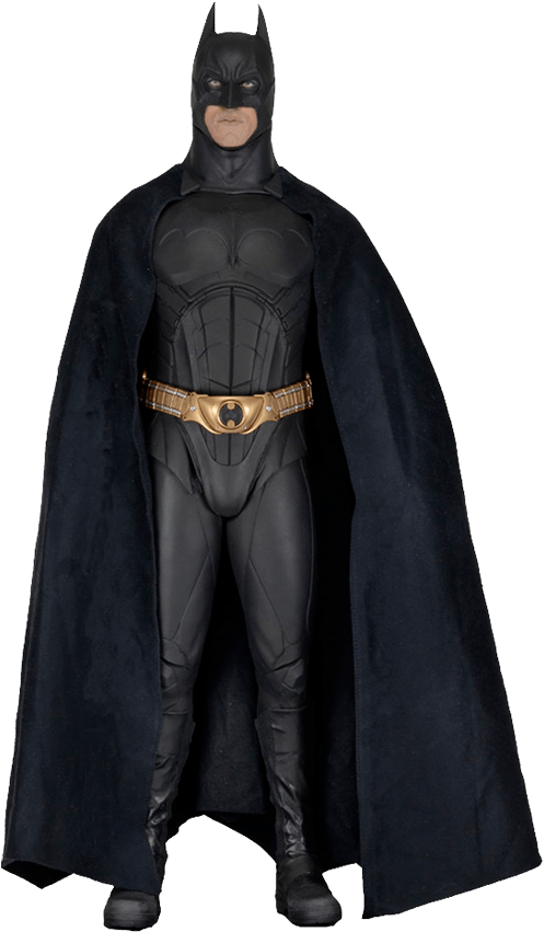Batman Begins Large Batman Action Figure - Batman Begins 1/4 Scale Christian Bale Figure (850x850), Png Download