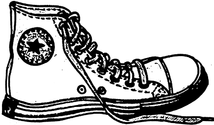 Converse Clipart Transparent - Clip Art Converse (500x386), Png Download