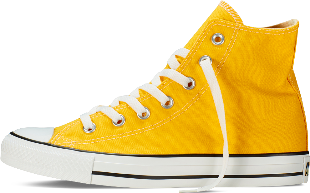 Chuck Taylor All Star Fresh Colors - Yellow Converse Png (1000x1000), Png Download