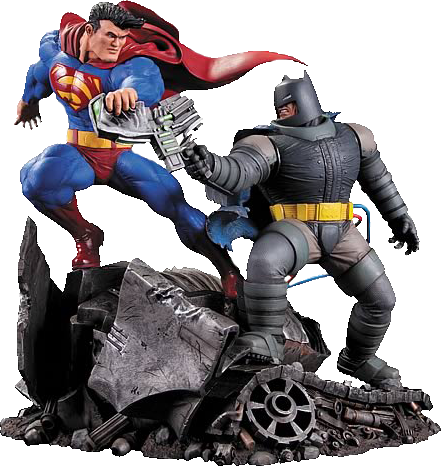 The Dark Knight Returns - Dc Collectibles The Dark Knight Returns Superman Vs (441x466), Png Download