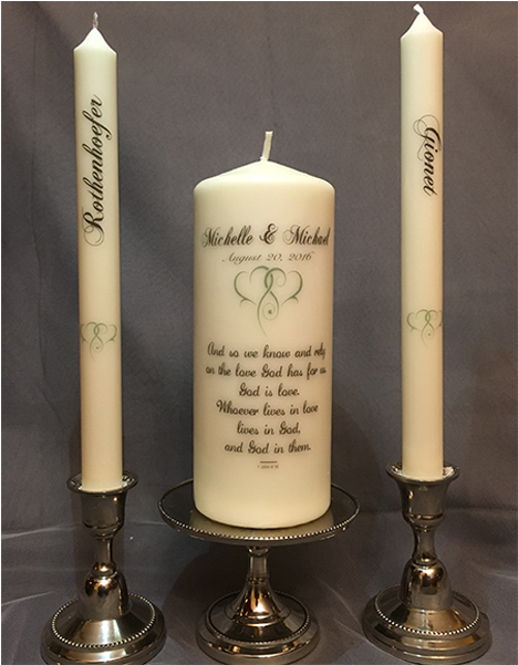 Convert To Base64 Unity Candle - Unity Candles With Hearts (600x600), Png Download