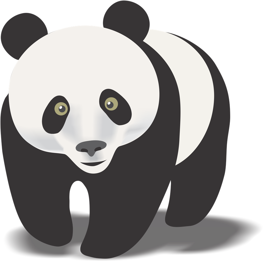 Cute Panda Bear Clipart Free Images 5 - Real Panda Bear Clipart (1000x892), Png Download
