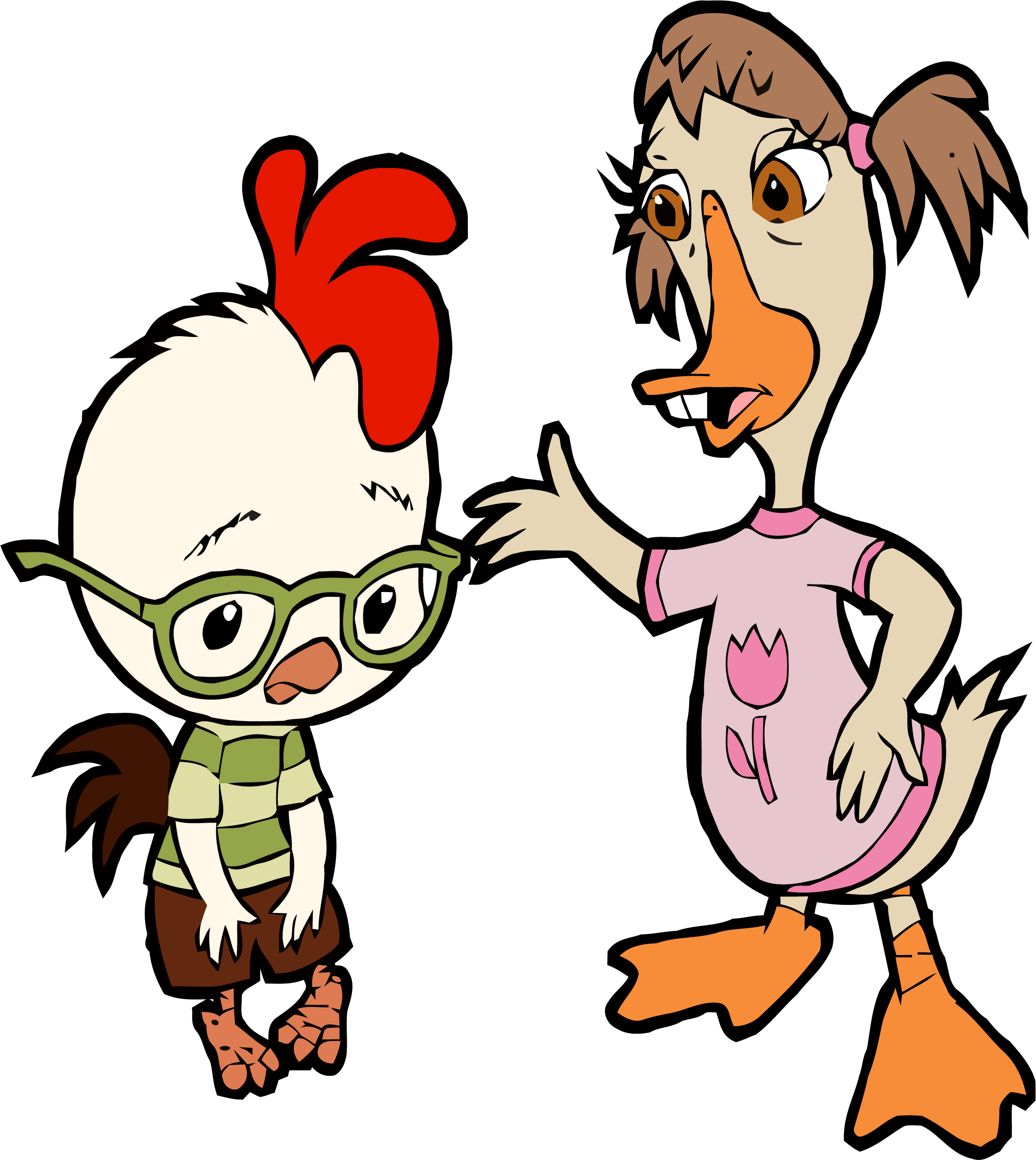 Chicken Little Abby Mallard Sad Clipart Png - Chicken Little Clipart (2190x2451), Png Download