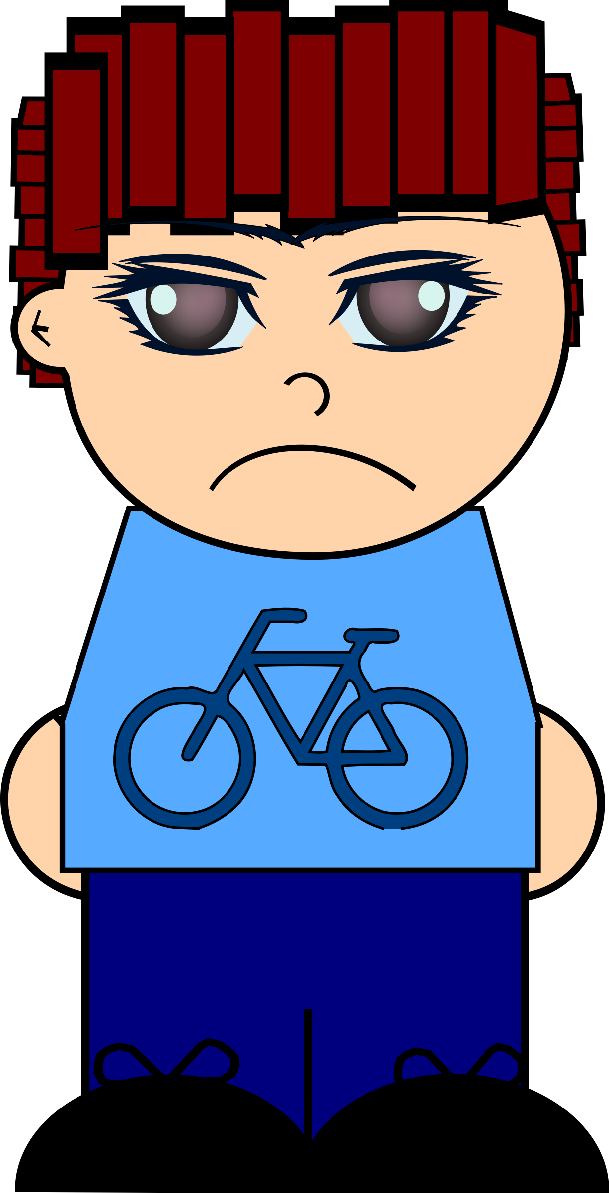 This Free Icons Png Design Of Cartoon Sad Boy (1226x2400), Png Download