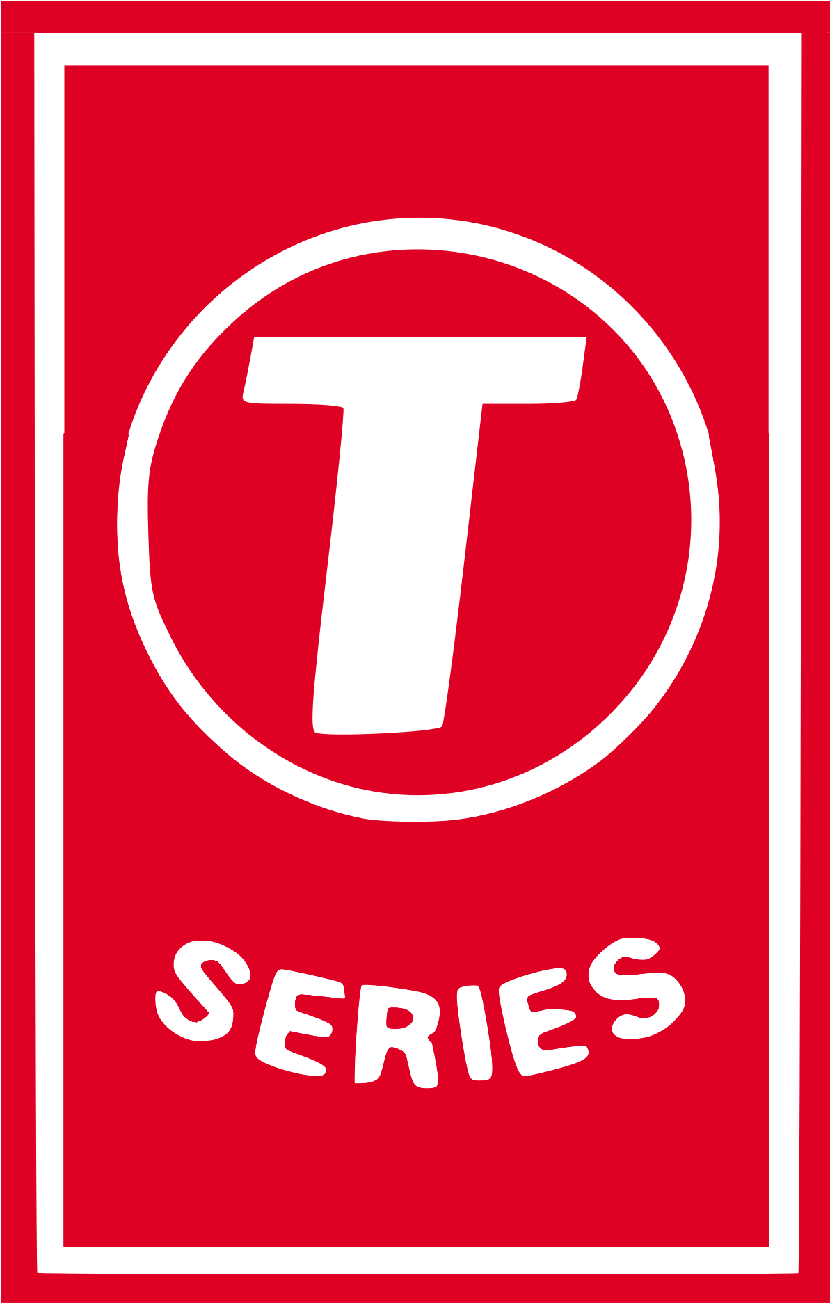 T Series Logo - T Series Hd Logo (653x1024), Png Download