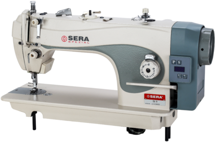 Single Needle Lockstitch Walking Foot Sewing Machine - Sewing Machine (500x333), Png Download