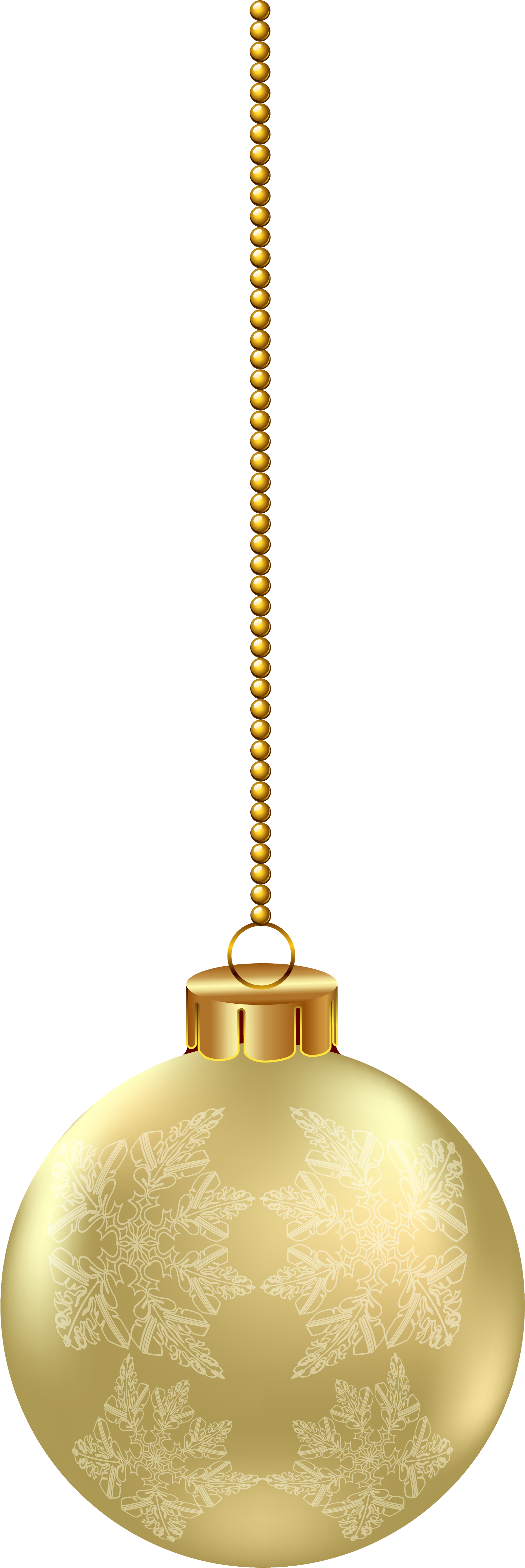 Hanging Christmas Ornament Png Clipart Image, Is Available - Hanging Christmas Ornament Png (2046x5818), Png Download